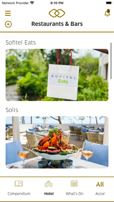Capturas de tela do Sofitel Fiji