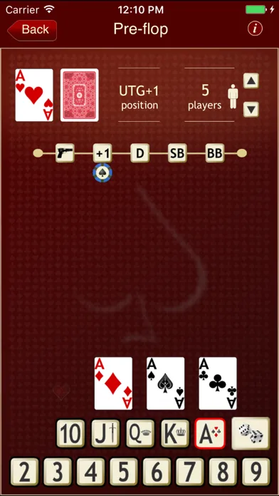 ภาพหน้าจอของ The Poker Calculator