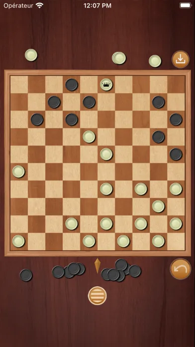 Captures d'écran de Checkers game