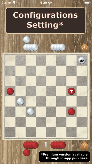 Captures d'écran de Checkers game