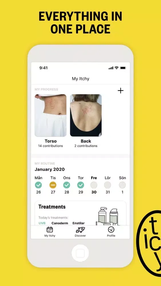 Captures d'écran de ITCHY - Psoriasis & Eczema