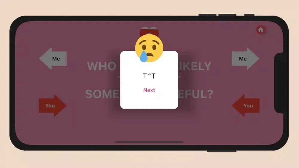 Capturas de tela do Couple's Quiz