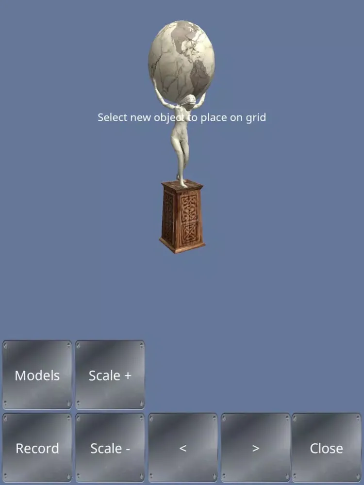 Ảnh chụp màn hình của AR Creator Library iPad 
