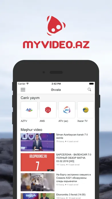 MYVIDEO AZ Ekran Görüntüleri