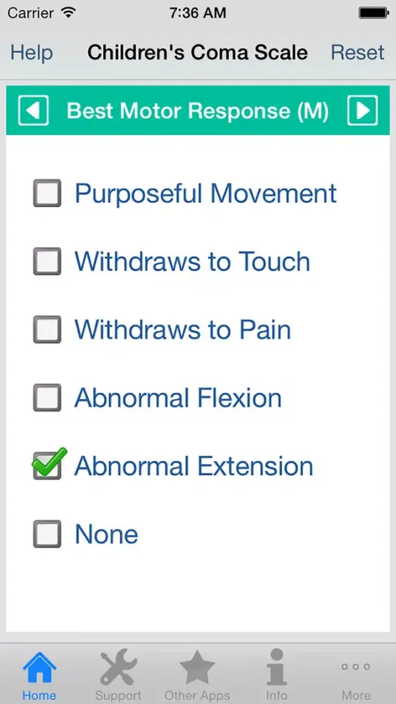 Capturas de pantalla de Children's Coma Scale