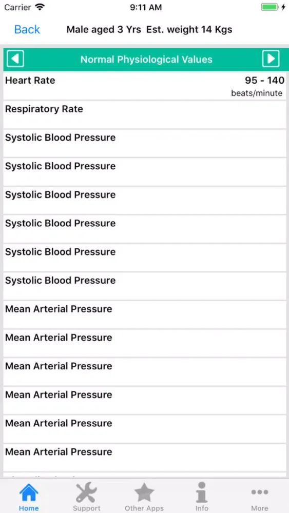 PICU Calculator Lite سکرین شاٹس