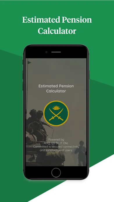 Estimated Pension Calculator Screenshots