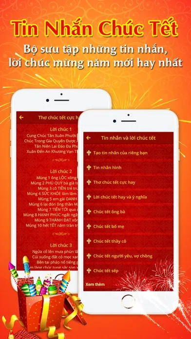 Capturas de tela do Chuc Tet - Thiệp Chúc Tết