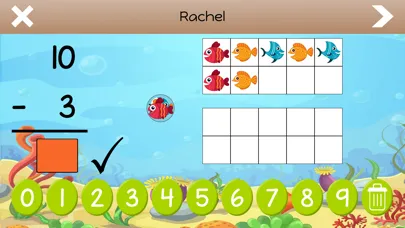 Capturas de tela do Math Manipulatives