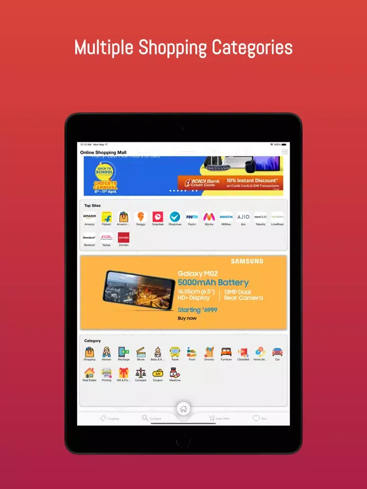 Capturas de pantalla de Online Shopping Mall iPad 