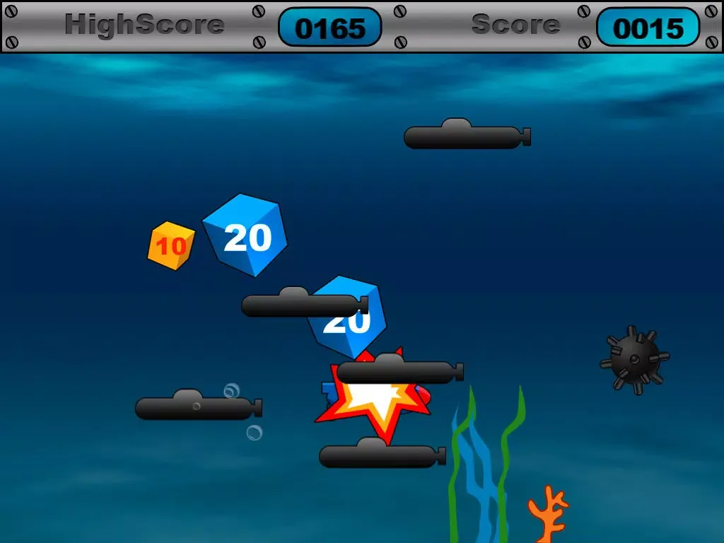 Submarine Game HD Lite iPad  스크린샷