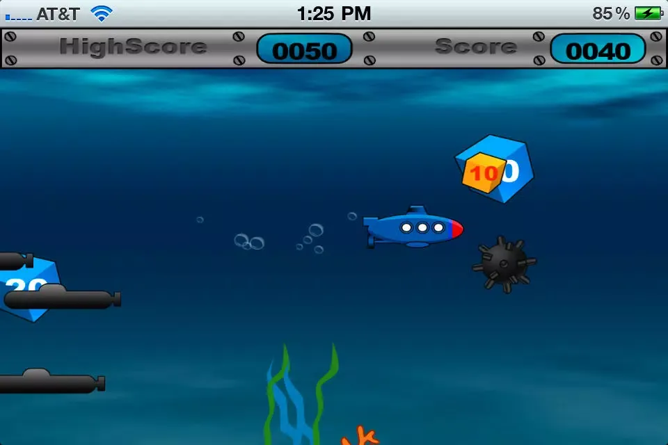 Submarine Game HD Lite 스크린샷