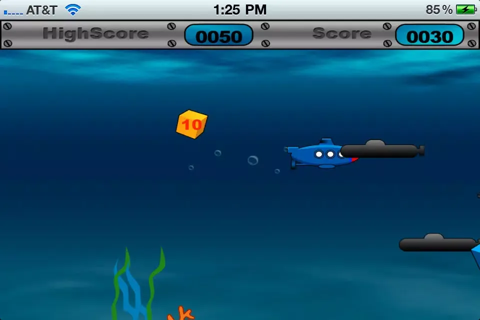 Submarine Game HD Lite 스크린샷