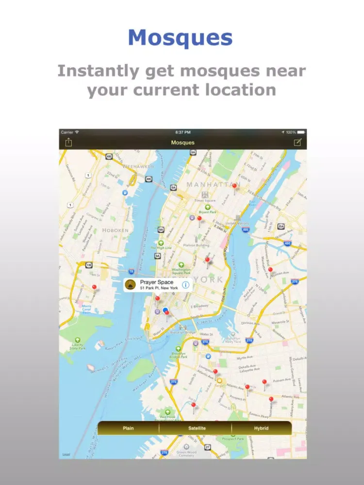 تصاویر iSalam | Mosques Locator iPad 