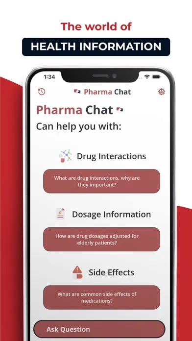 Capturas de pantalla de Pharma AI - ChatBot