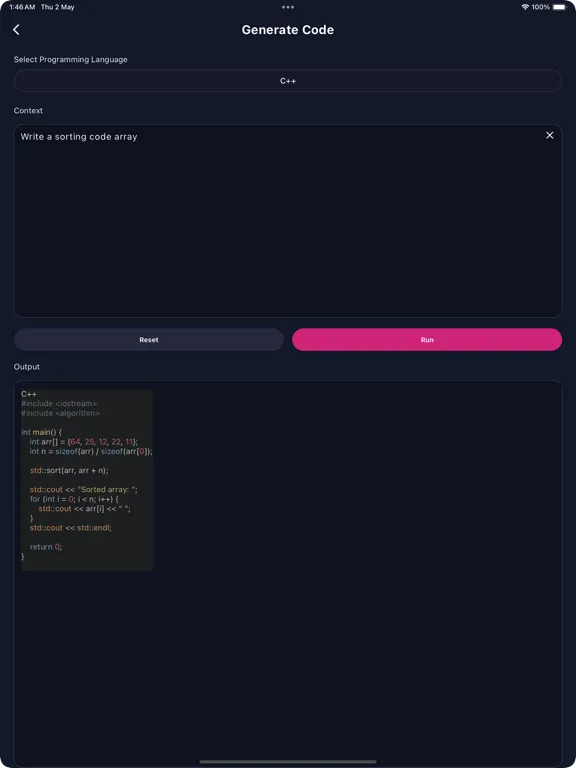 Devin AI - AI Code Generator iPad  Screenshots