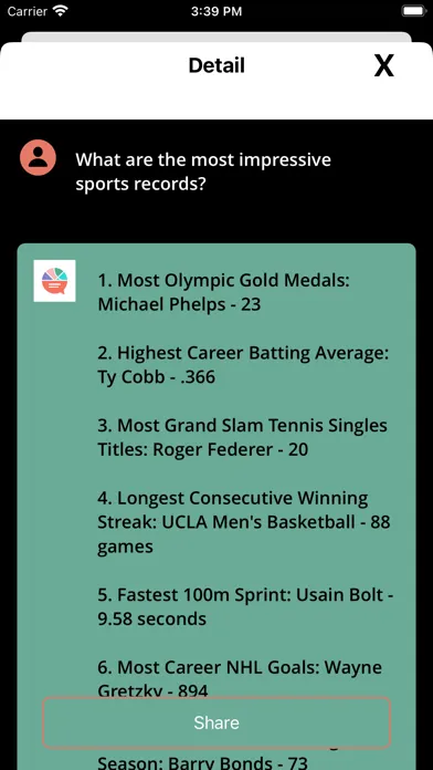 Tangkapan layar Sports AI - Ask Anything