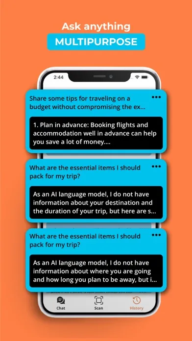 Travel AI - Chatbot سکرین شاٹس