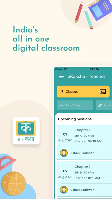 eKaksha Your Virtual Classroom Screenshots