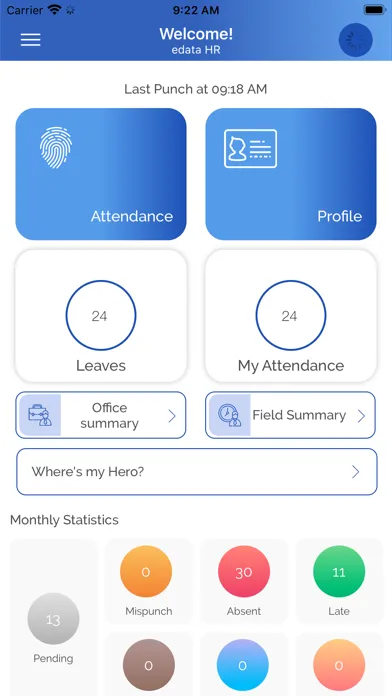 Poros - Attendance App Screenshots