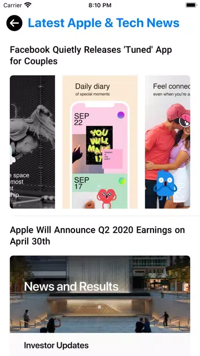 Captures d'écran de iTech AR News