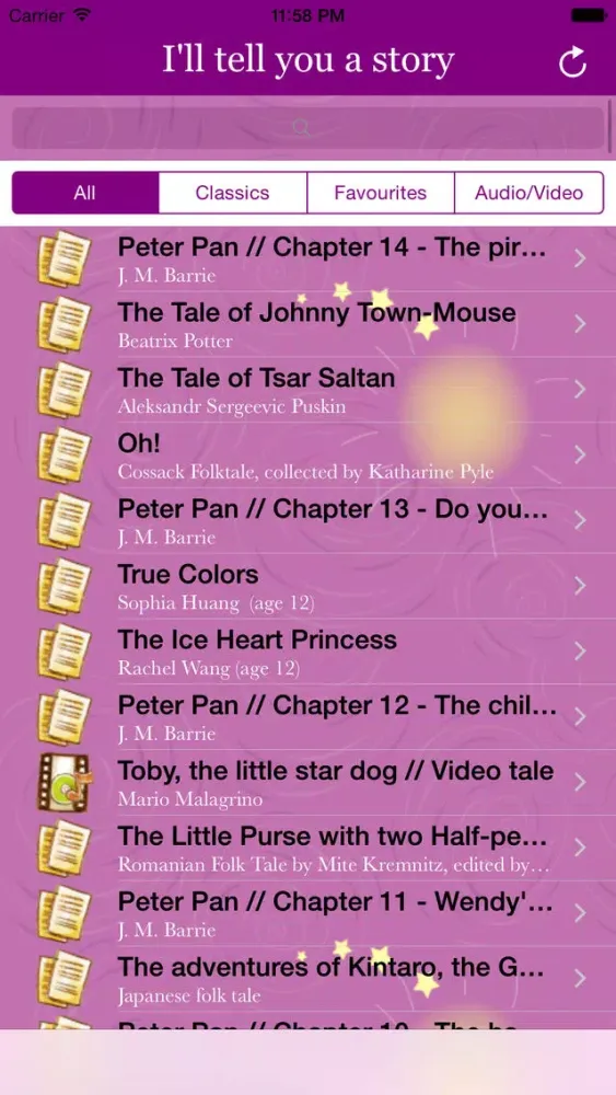 ภาพหน้าจอของ 2000 free fairy tales for children