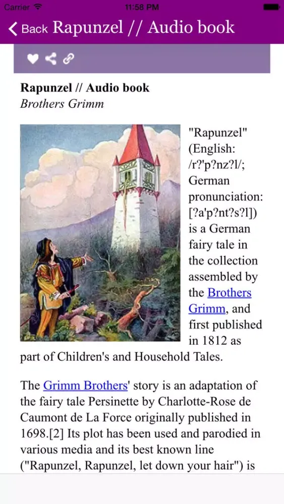 ภาพหน้าจอของ 2000 free fairy tales for children