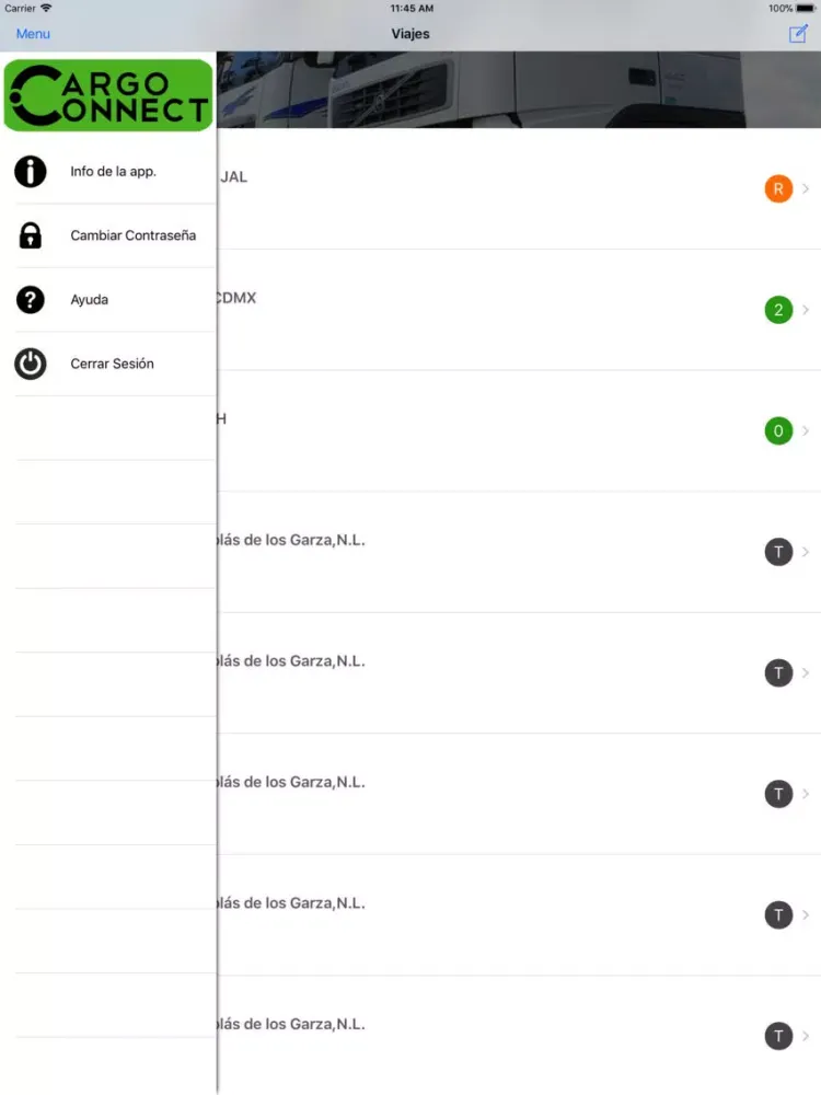 CargoConnect iPad  স্ক্রিনশট