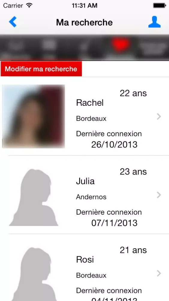 Скриншоты Amoureux Rencontres Gratuites, Chat. Pour la rencontre de votre vie