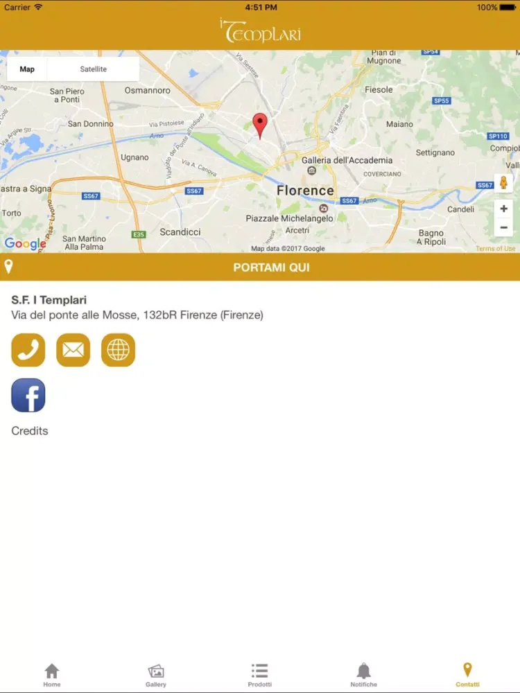 Tangkapan skrin I Templari Firenze iPad 