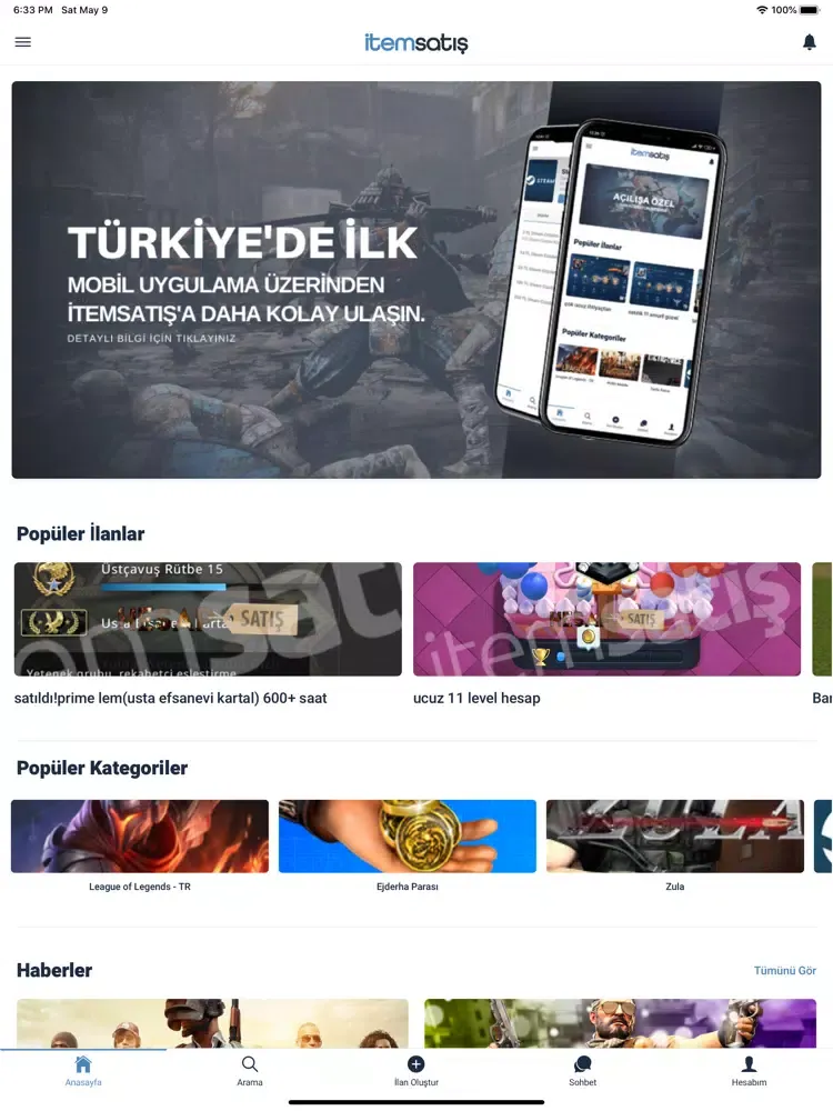 İtemSatış iPad  Screenshots