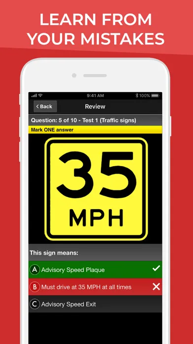 DMV Motorcycle Permit Test Screenshots