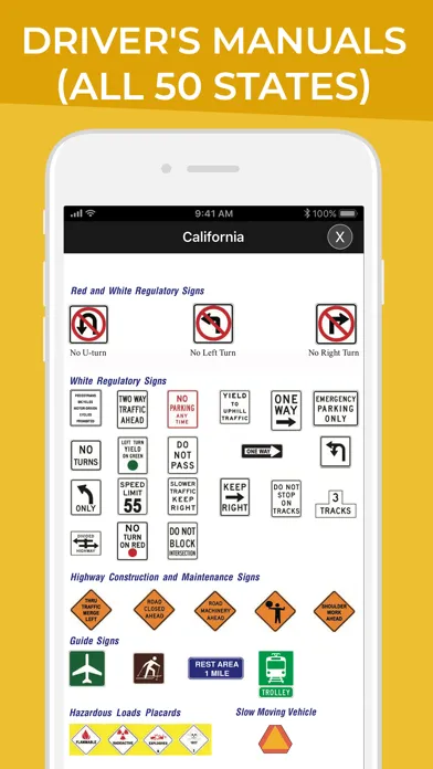 DMV Motorcycle Permit Test Screenshots