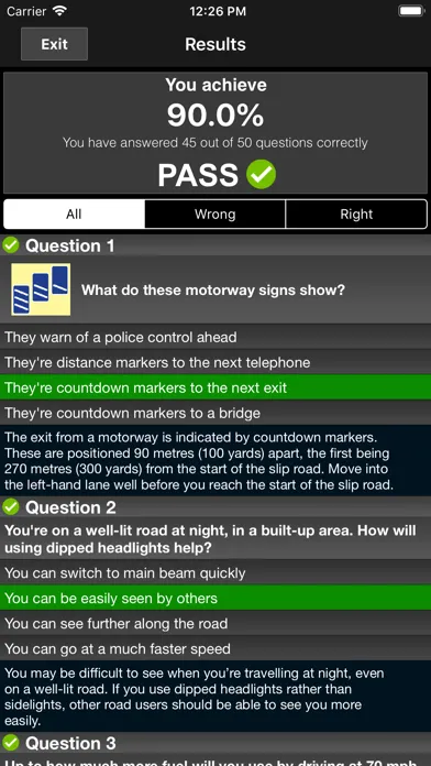 Tangkapan layar Theory Test Kit UK Car Drivers