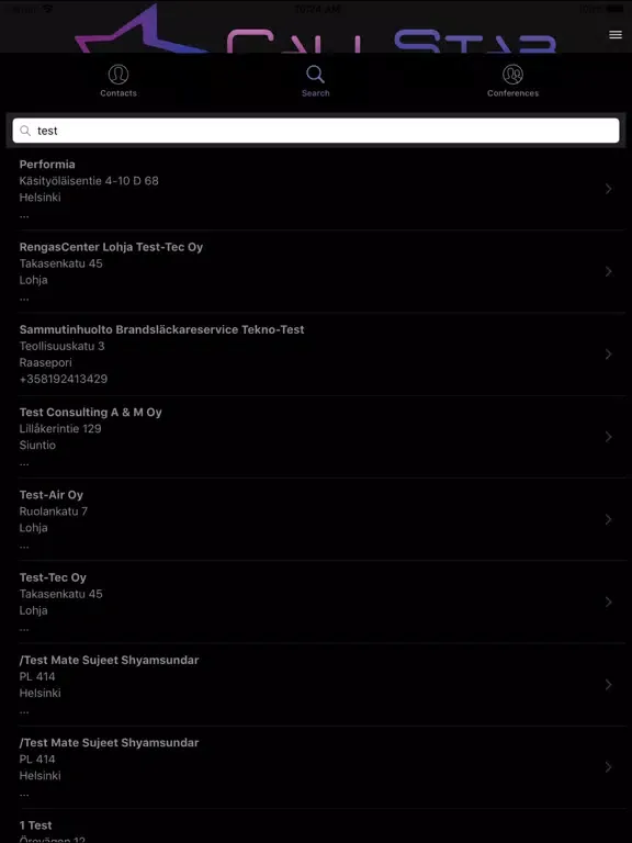Zrzuty ekranu CallStar iPad 