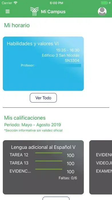 Tecmilenio móvil Screenshots