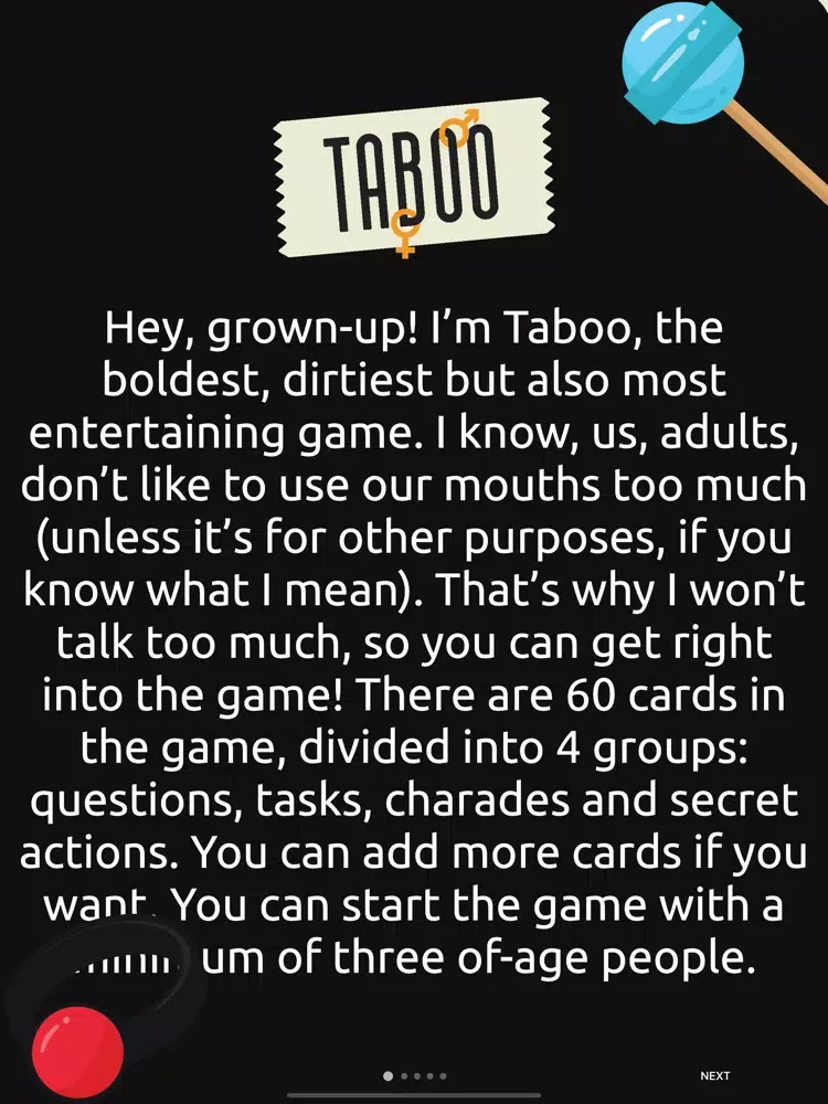 Скриншоты Taboo By DeeGames iPad 