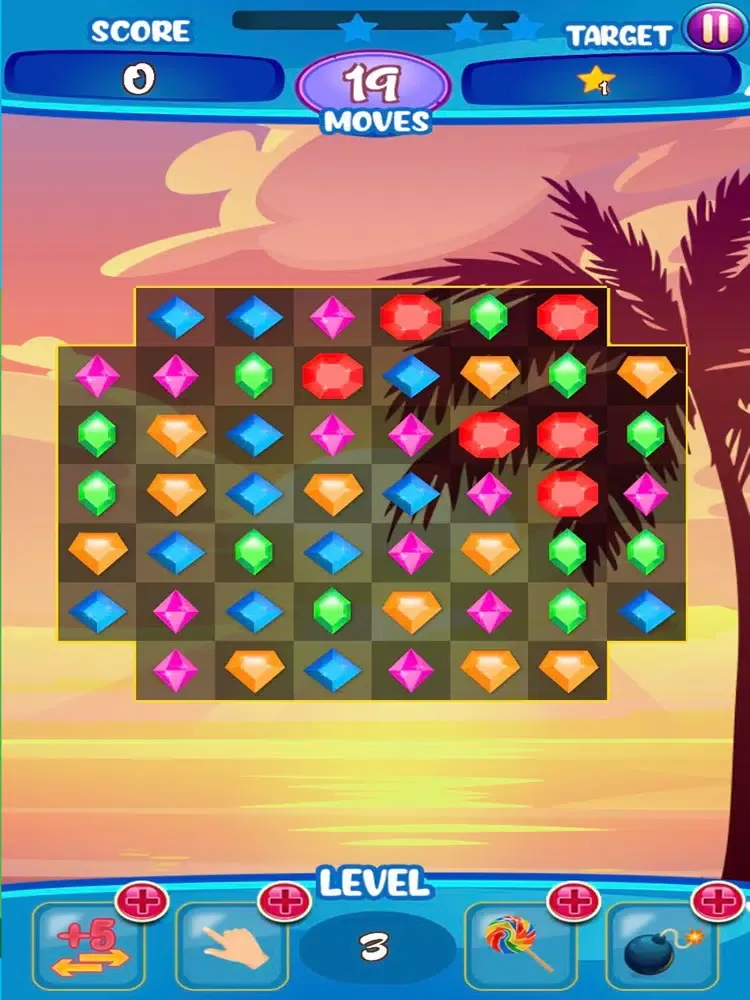 Tangkapan layar Crystal Blast Saga iPad 