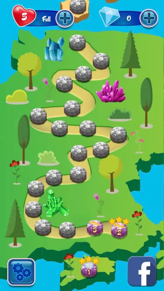 Tangkapan layar Crystal Blast Saga