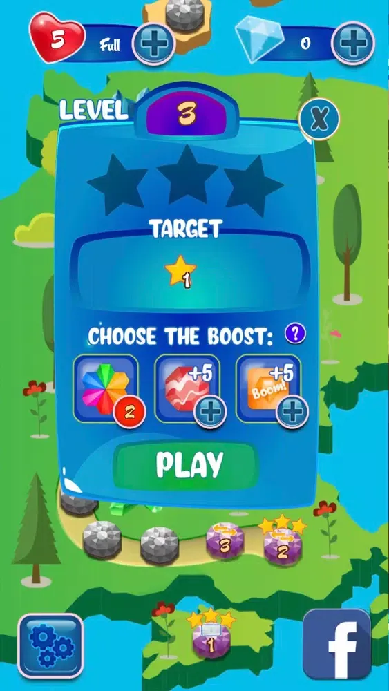 Tangkapan layar Crystal Blast Saga