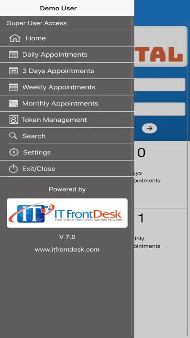 Zrzuty ekranu ITFrontDesk Admin