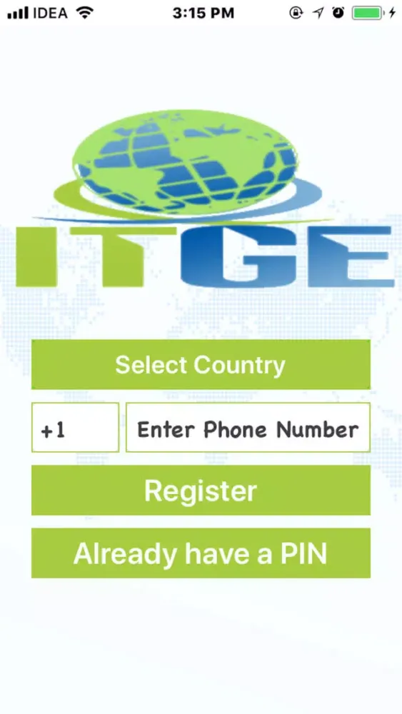 Capturas de tela do iTGE Telecom