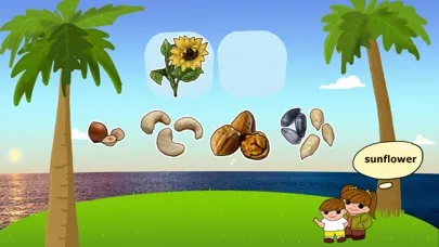 Ảnh chụp màn hình của study fruits, vegetables and mushrooms - cognitive and educational games for preschoolers and toddlers from 3+ with English and Russian voice-over.