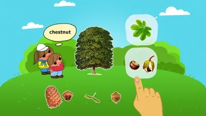 Ảnh chụp màn hình của study fruits, vegetables and mushrooms - cognitive and educational games for preschoolers and toddlers from 3+ with English and Russian voice-over.