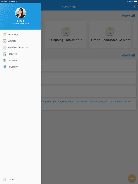 WaveDMS iPad  स्क्रीनशॉट