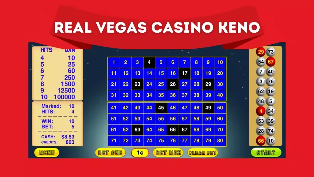 Tangkapan skrin Keno Games - Casino Keno Game