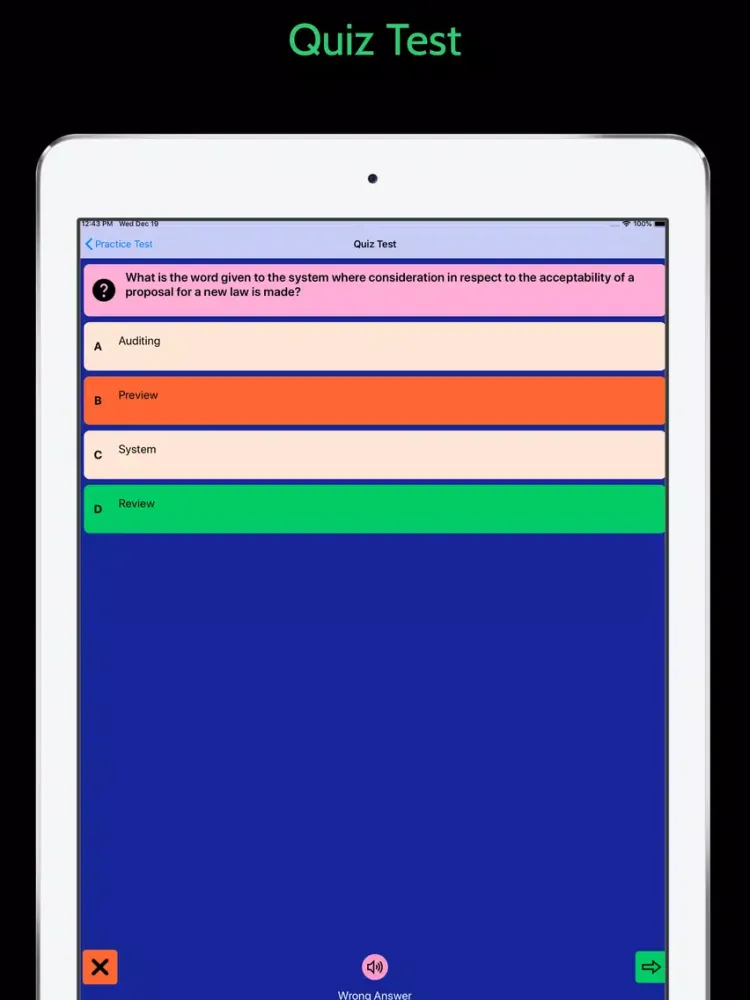 Screenshot di Australian Citizenship 2021 iPad 