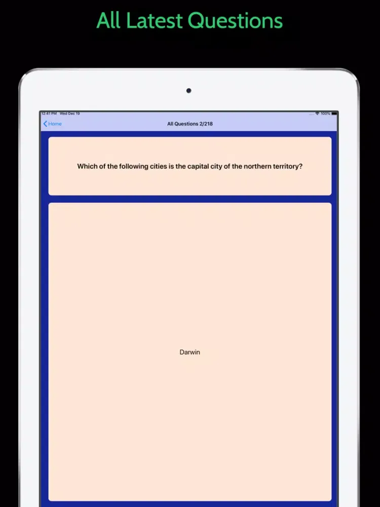 Screenshot di Australian Citizenship 2021 iPad 