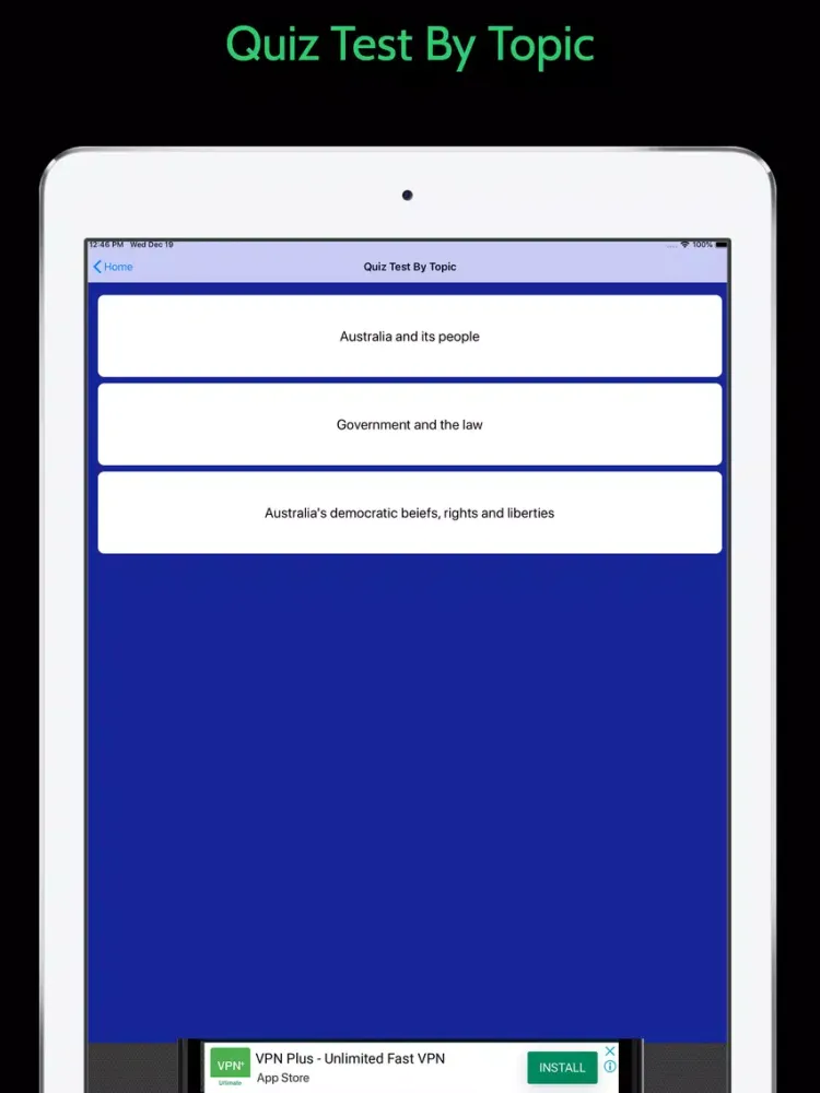Screenshot di Australian Citizenship 2021 iPad 