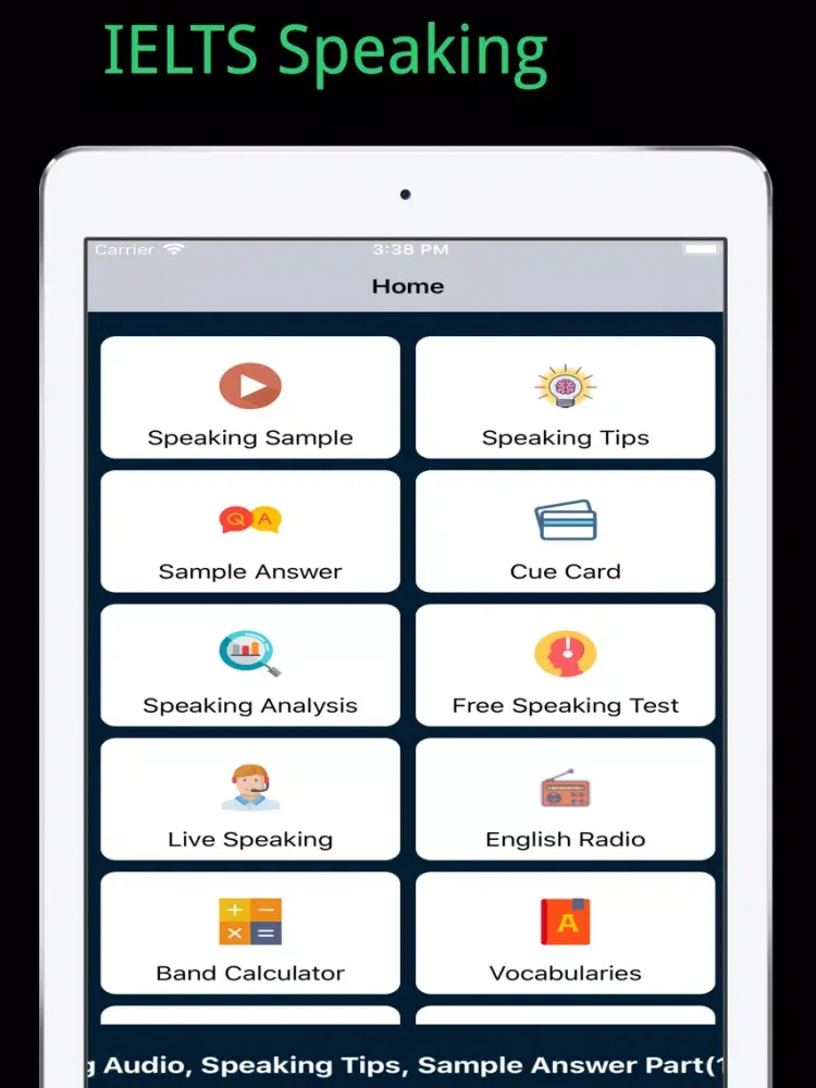 IELTS Speaking 2021 iPad 應用截圖